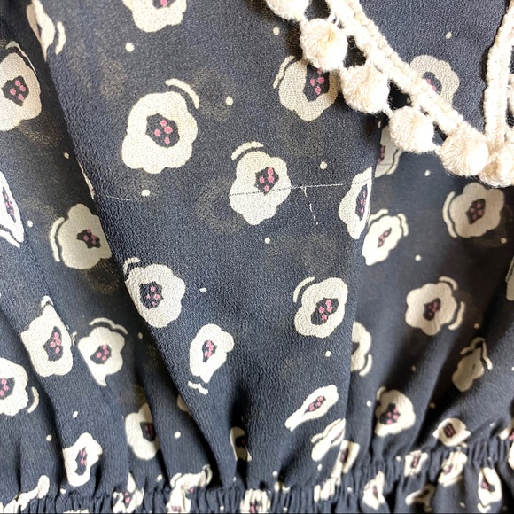 Peppermint Floral Print Boho Mini dress - Size S - Picture 8 of 8